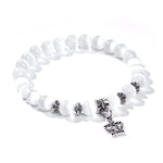 Load image into Gallery viewer, Lovely White Beads Charm Bracelet
