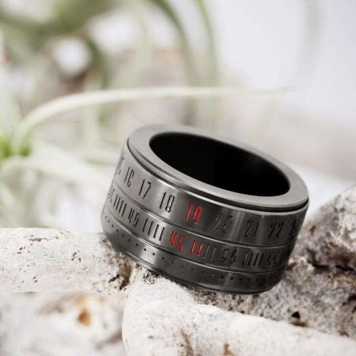 Smart Temperature Stainless Steel Ring Jewelry