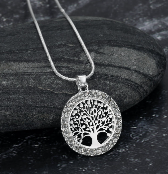 Tree of Life Pendant With Cubic Zirconia