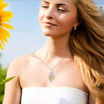 Load image into Gallery viewer, Sunshine Sunflower Pendant
