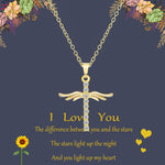 Load image into Gallery viewer, Simple Cross Diamond Angel Wings Pendant
