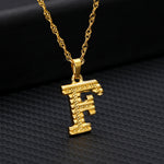 Load image into Gallery viewer, Initial Letters Gold-Plated Pendant Necklace
