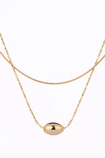 Load image into Gallery viewer, Zalia Double Layered Oval Pendant Necklace
