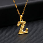 Load image into Gallery viewer, Initial Letters Gold-Plated Pendant Necklace
