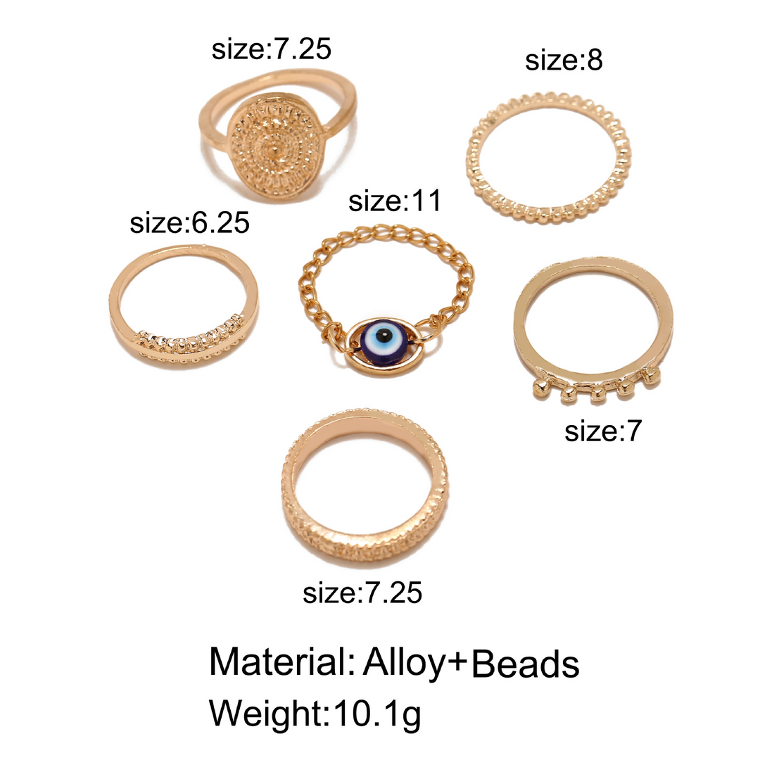 New Open Multi joint Ring Set