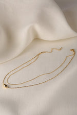 Load image into Gallery viewer, Zalia Double Layered Oval Pendant Necklace
