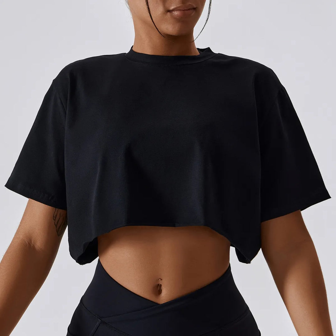 Becca Sports Cropped Tee Shirt