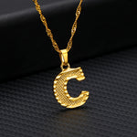 Load image into Gallery viewer, Initial Letters Gold-Plated Pendant Necklace
