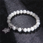 Load image into Gallery viewer, Lovely White Beads Charm Bracelet
