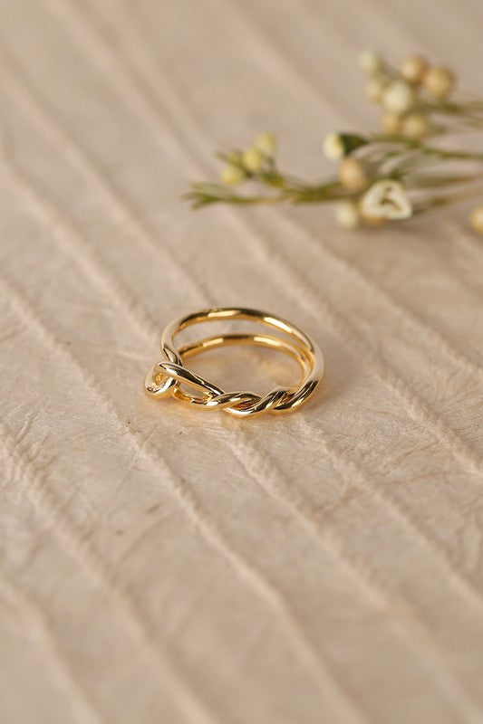 Lola Gold Twisted Loop Ring