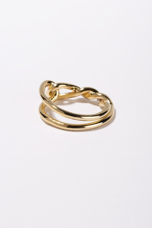 Lola Gold Twisted Loop Ring