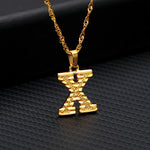 Load image into Gallery viewer, Initial Letters Gold-Plated Pendant Necklace
