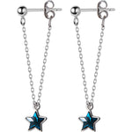 Load image into Gallery viewer, Blue Star Five-pointed  Earrings
