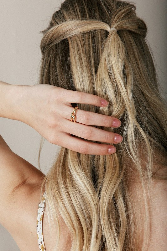 Lola Gold Twisted Loop Ring