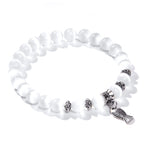 Load image into Gallery viewer, Lovely White Beads Charm Bracelet
