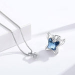 Load image into Gallery viewer, Silver Cremation Butterfly Urn Necklaces
