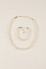 Load image into Gallery viewer, Maia Natural Pearl Bracelet and Necklace Set
