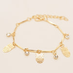 Load image into Gallery viewer, Ethnic Style Golden Owl Tassel Bracelet
