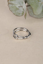 Load image into Gallery viewer, Naya Silver Twisted Loop Ring
