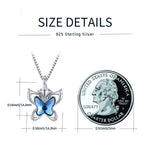 Load image into Gallery viewer, Silver Cremation Butterfly Urn Necklaces
