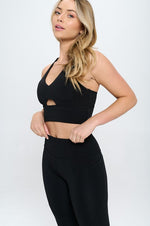 Load image into Gallery viewer, 2 Piece Activewear Set with Cut-Out Detail
