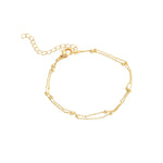 Load image into Gallery viewer, Double layered Gold Beaded Bracelet
