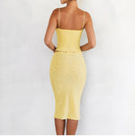 Load image into Gallery viewer, Genesis Yellow Two-Piece Skirt Set
