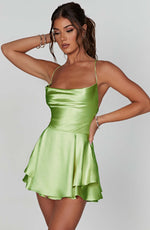 Load image into Gallery viewer, Amiri Criss cross Open Back Mini Dress
