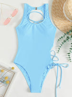 Load image into Gallery viewer, Abigail One-Piece Lace-up Swimsuit
