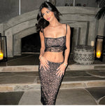 Load image into Gallery viewer, Grace Black Lace Double-layer Two-piece Set
