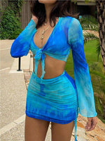 Load image into Gallery viewer, Rayne Tye-dye Swimwear Two-piece set
