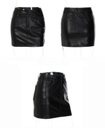 Load image into Gallery viewer, Gianna PU Leather Top and High Waist Skirt
