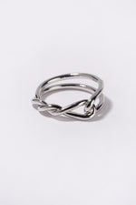 Load image into Gallery viewer, Naya Silver Twisted Loop Ring
