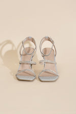 Load image into Gallery viewer, DEVIN-1 Silver Rhinestone Heels
