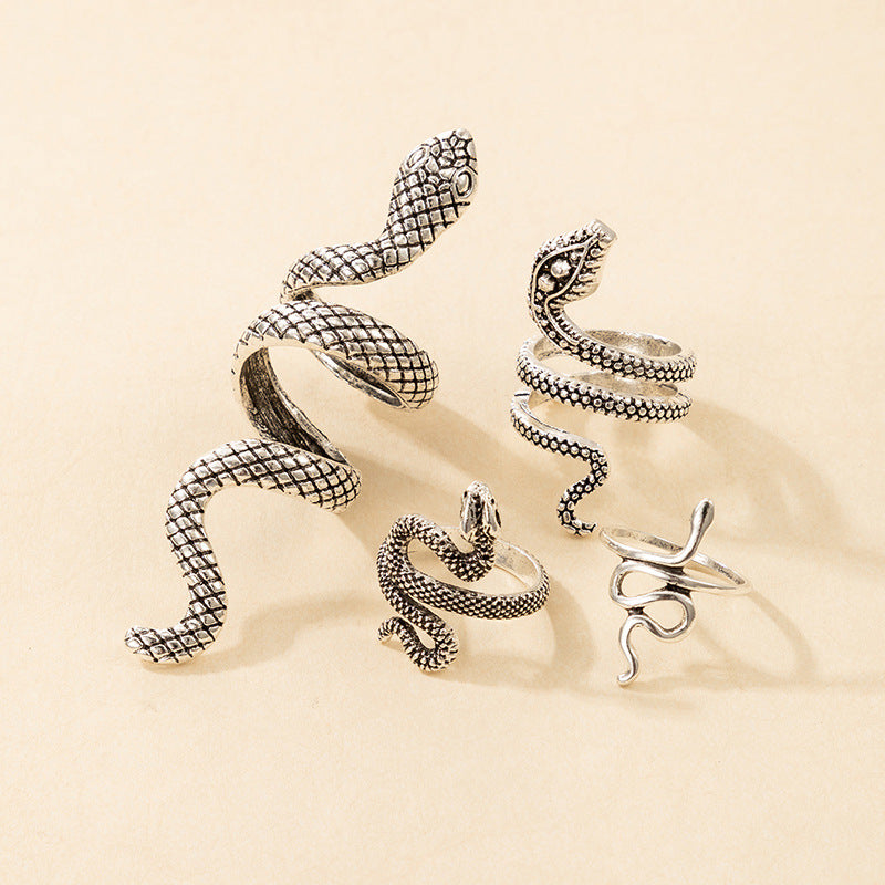 Collection of Snake Print Rings