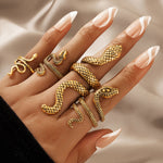 Load image into Gallery viewer, Collection of Snake Print Rings
