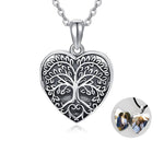 Load image into Gallery viewer, Silver Celtic Tree of Life Sunflower  Necklace
