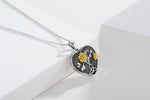 Load image into Gallery viewer, Silver Celtic Tree of Life Sunflower  Necklace
