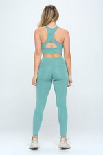 Load image into Gallery viewer, 2 Piece Activewear Set with Cut-Out Detail
