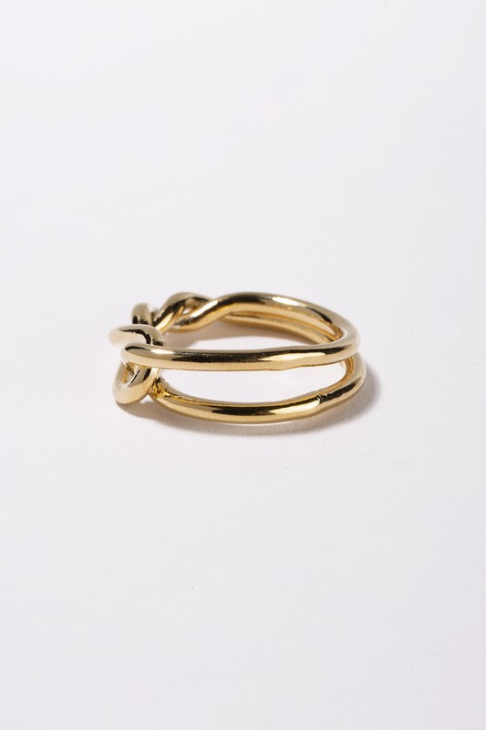 Lola Gold Twisted Loop Ring