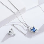 Load image into Gallery viewer, Silver Cremation Butterfly Urn Necklaces
