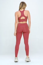 Load image into Gallery viewer, 2 Piece Activewear Set with Cut-Out Detail
