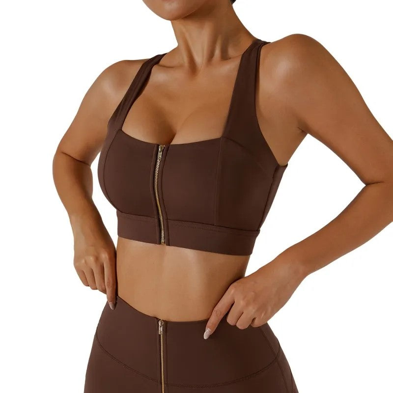 Nika Zip Sports Bra