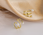 Load image into Gallery viewer, Women&#39;s Pearl Ear Clips
