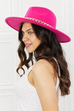 Load image into Gallery viewer, Fame Keep Your Promise Fedora Hat in Pink
