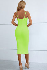 Load image into Gallery viewer, Cutout Spaghetti Strap Bodycon Dress
