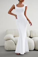 Load image into Gallery viewer, Cap Sleeve Scoop Neck Maxi Dress
