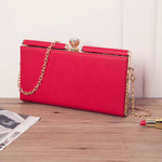 Load image into Gallery viewer, Adele Chain Handle Leather Clutch
