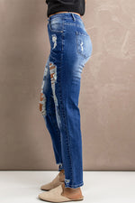 Load image into Gallery viewer, Nika Distressed High-Rise Jeans with Pockets
