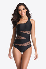 Load image into Gallery viewer, One-Shoulder Sleeveless One-Piece Swimsuit
